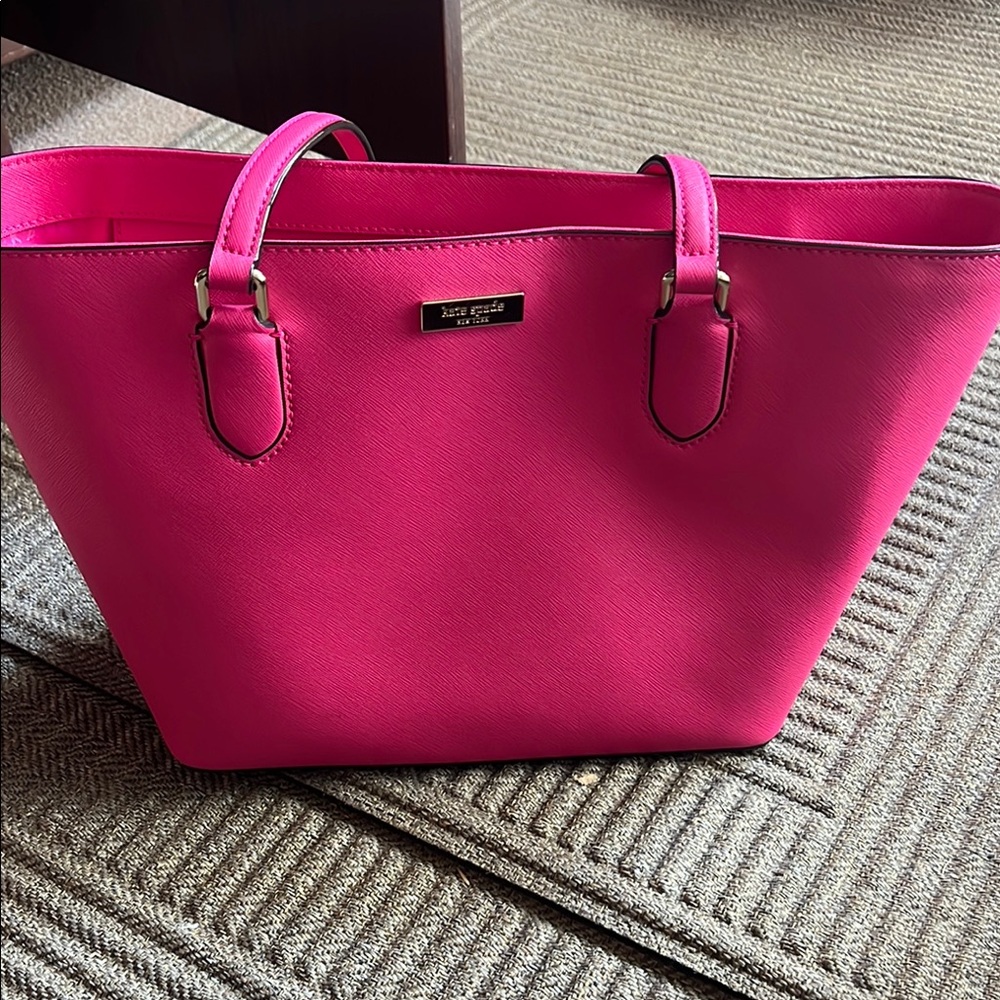 Kate Spade Pink Structured Tote Bag